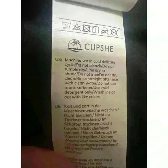 Ribbed Plunge Crossback Tummy Control One Piece Swimsuit Black NWT Size XL - Picture 10 of 10